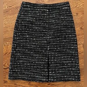 J CREW‎ Wool Blend Woven Pencil Skirt Classic Academia Librarian Old Money 4